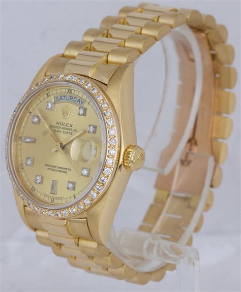 rolex day date 38|diamond Rolex 36mm price.